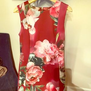 Calvin Klein printed sheath dress